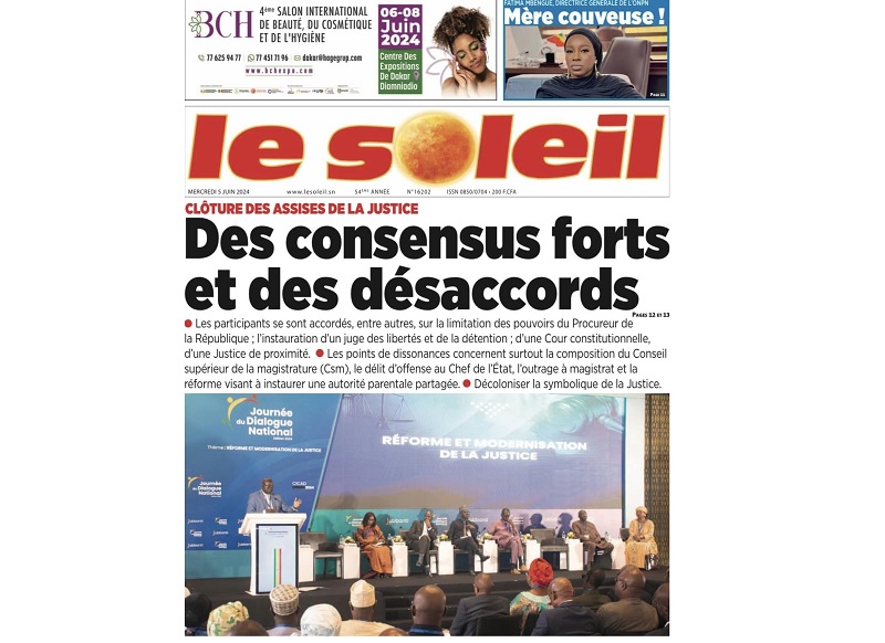 Les Unes De La Presse De Ce Mercredi Juin Seneplus